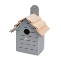 ProGarden Domek dla ptakw dekoracyjny 22x16x11 cm szary