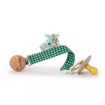 Lilliputiens Zawieszka do smoczka ECO z drewnianym klipsem Smok Joe 0 m+