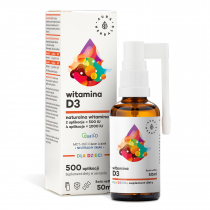 Aura Herbals Witamina D3 dla dzieci, MCT, aerozol suplement diety 50 ml