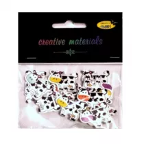 Galeria Hobby Guziki ozdobne Krowa 27x21mm 15szt
