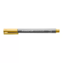 Staedtler Flamaster p�dzelkowy Metallic brush z�oty 10 szt.
