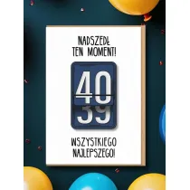Nadwyraz.com Karnet Urodziny 40