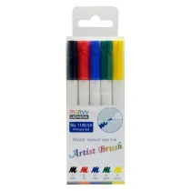 Marvy Flamastry Artist Brush Primary 5 kolor�w