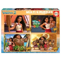 Puzzle 50 el. + 80 el. + 100 el. + 150 el. Vaiana 2 Educa