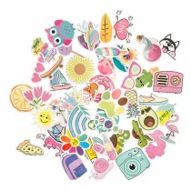 Dalprint Naklejki winylowe lato 4-5cm 50szt