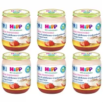 Hipp Moje niadanko Musli jabkowo-truskawkowe z jogurtem po 9. miesicu zestaw 6 x 160 g Bio