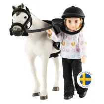 Lalka dokejka zestaw z koniem