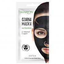 Marion Detox Mask czarna maska na tkaninie z aktywnym węglem