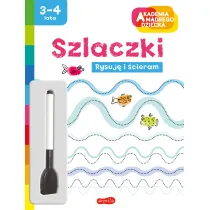 Szlaczki. Akademia m�drego dziecka. Rysuj� i �cieram