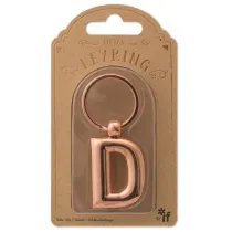 If Metalowy brelok do kluczy litera D Keyring