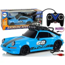 Samochd sportowy 1:18 niebieski Leantoys