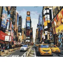 Malowanie po numerach BRUSHME 40x50 cm ycie Times Square
