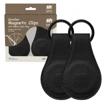 Klipsy magnetyczne do w�zka czarne 2 szt