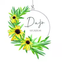 Clear Creations Karnet Swarovski kwadrat Du�o Szcz�cia! CL4005_PO