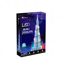 Puzzle 3D 136 el. Burj Khalifa LED Cubic Fun