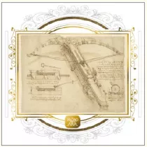 DaVinci Karnet B-2W 515 006 + koperta Kusza 16x16 cm