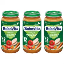 BoboVita Obiadek Warzywa z kurczakiem w pomidorach po 12 miesicu Zestaw 3 x 250 g