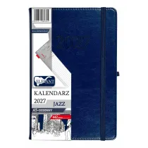 Kalendarz 2027 Jazz A5 dzienny granatowy