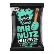 Mr Nutz Paluszki solone z nadzieniem z orzeszkami ziemnymi, orzechami laskowymi i karmelem 120 g