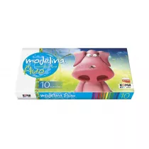 Koma-Plast Modelina fluorescencyjna 10 szt.