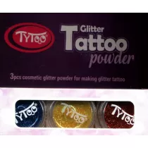 Tytoo. Tatua�e zestaw brokat�w 3 koloroy
