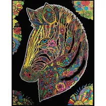 Kolorowanka Welwetowa 47x35 cm Zebra