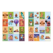 Kolorowanie z naklejkami. Kapibara i sport