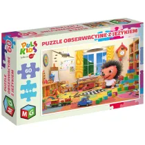 Puzzle obserwacyjne 60 el. Z je�ykiem Multigra