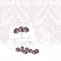 Clear Creations Karnet Swarovski kwadrat CL0115 lub samochd