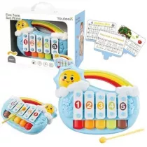 Leantoys Pianinko piciotonowe niebieskie