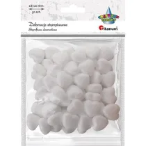 Titanum Styropianowe serca 19x19mm biae 50 szt