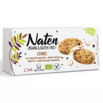 Naten Ciastka owsiane z czekolad i orzechami laskowymi bezglutenowe 120 g Bio
