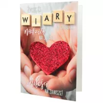 Kukartka Karnet B6 TCZ-007 Wiara, nadzieja, mi�o��