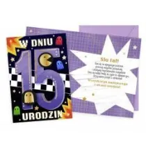 Karnet Urodziny 15