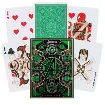 Avengers Green Edition The Infinity Saga, karty do gry, zielone Theory11