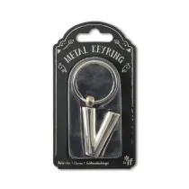 If Silver Letter Keyring - brelok do kluczy litera V