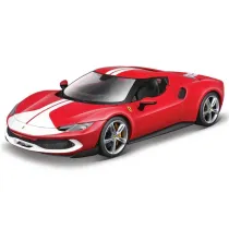 Ferrari R&P -296 Gtb Assetto Fiorano Red/White Bburago