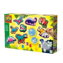 Odlewy gipsowe z farbami dinozaury Ses Creative
