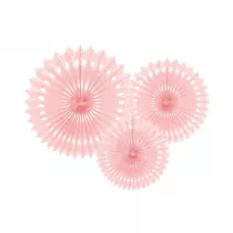 Rozety dekoracyjne rowe 20-30cm 3szt