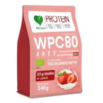 Be Organic Bia�ko serwatkowe o smaku truskawkowym (koncentrat wpc 80) suplement diety 345 g Bio