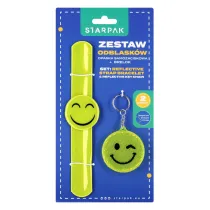 Zestaw odblaskowy opaska samozaciskowa plus brelok STARPAK 533945