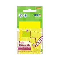 Stickn Notes samoprzylepny 51x76mm przezroczysty 50K t