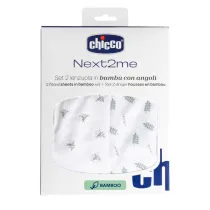 Chicco Przecierado Next2Me Forever bambus greenery 2szt