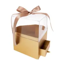 Rozette Pude�ko Flower Box Diament z�oto