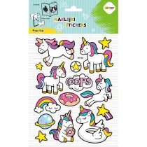 Happy Color Naklejki 3D POP UP - Unicorns Fun 146x240 mm