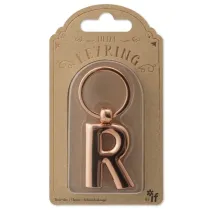 If Metalowy brelok do kluczy litera R Keyring