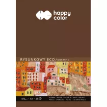 Happy Color Blok rysunkowy ECO, ART, biay, A4, 150g, 25 arkuszy 150 g 25 kartek