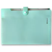 Penmate Teczka z 5-ma przegr�dkami A4 PP-105 pastelowa zielona