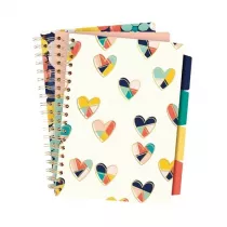 Pukka Pad Pukka Project Book Floral Love B5 zestaw 3 szt. linia 100 kartek