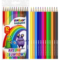 Titanum Kredki owkowe trjktne 12 szt.